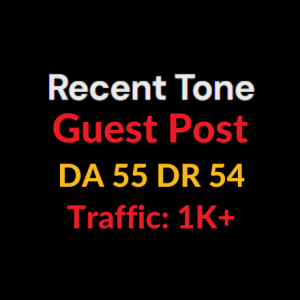 Recenttone Guest Post