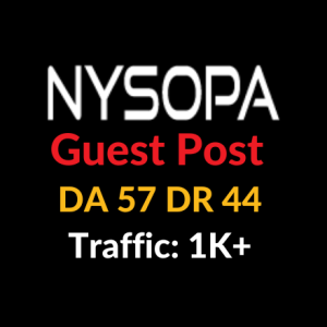 Nysopa Guest Post